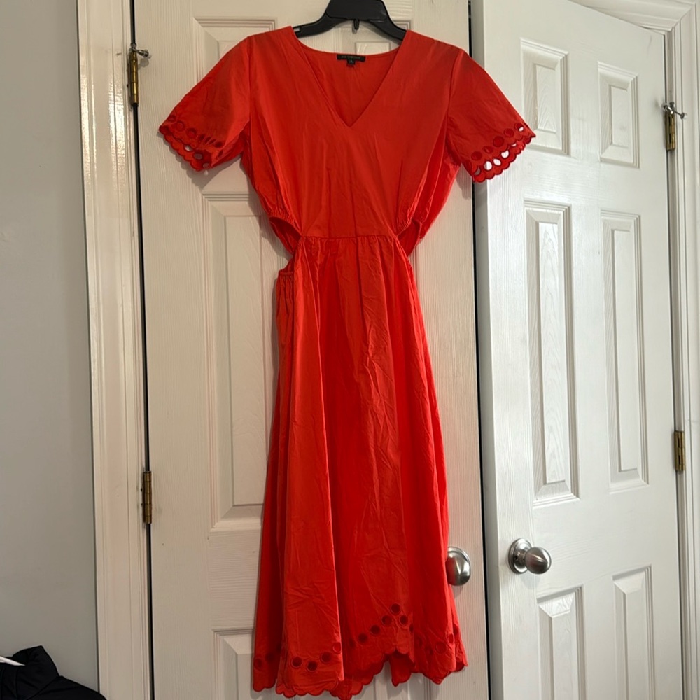 Small, Orange, For Cynthia Brand Dress